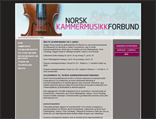 Tablet Screenshot of kammermusikkforbundet.no